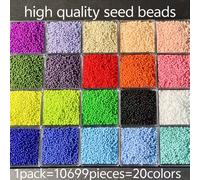 10699 piezas de cuentas de semilla de calidad de 1.6 mm colores, cuentas Aurora, ideales para pulseras DIY, aretes, bordado a máquina en ropa, set de regalo de Halloween para y