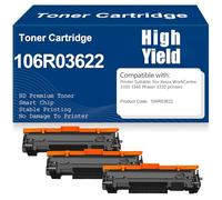 106R03622 Cartuchos de tóner Compatibles para Xerox WorkCentre 3335 3345 Phaser 3330 Impresoras con Chip Alto Rendimiento y Gran Capacidad 8500 páginas,106R03622-3PC