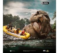 107188 Jurassic World Rebirth Escena Río T-Rex Estatua 1/20