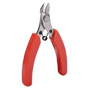 107F1 Mini alicates diagonales electrónicos | Cortador de alambre de acero de alto carbono para cables/plástico/electrónica | Herramienta de mano de corte ergonómico de corte (S)