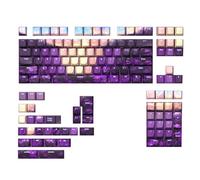 108/135 teclas de sublimación de tinta, impresión frontal de valle, retroiluminada, brilla a través de teclas para teclado