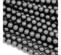 108 cuentas de hematita para hacer joyas, piedras preciosas de hematita de 8 mm, cuentas sueltas