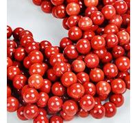 108 cuentas de jaspe rojo para hacer joyas, piedras preciosas de 8 mm, cuentas sueltas para hacer pulseras