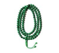 108 cuentas de malaquita natural de 6 mm, espirituales, de meditación, reiki, japa mala, cuentas de oración budista, pulsera de yoga, cuentas curativas