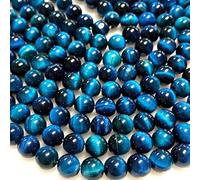 108 cuentas de ojo de tigre para hacer joyas, piedras preciosas de ojo de tigre azul lago de 8 mm, cuentas sueltas para hacer pulseras