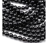 108 cuentas de ónix negro para hacer joyas, piedras preciosas de ónix de 8 mm, cuentas sueltas Gu-k6627