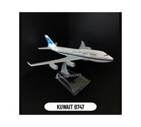 (108.KUWAIT B747)Scale 1:400 Metal Aircraft Replica Emirates Airlines A380 B777 Airplane Diecast Model Aviation Plane Collectible Toys for Boys