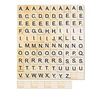 108 Letras de Madera Rompecabezas de la A a la Z - Artesanía, Regalo, Decoración de Habitación (Incluye 10 Piezas en Blanco)