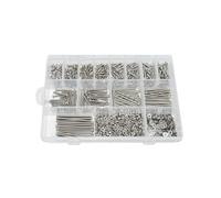 1080 Pcs M3 Stainless Steel Hex Socket Button Head Screws, Nuts and Washers Kit, M3x6-50mm Metric Assortment, with Wrench