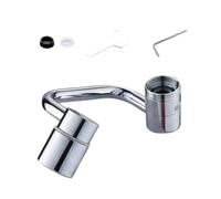 1080° Rotating Faucet Extender | Brass Aerator Swivel Attachment | Sprayer Modes, Anti-Splash Filter | Full Angle Control For Kitchen, Bathroom Sink