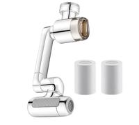 1080° Rotating Faucet Extender with Upward Facial Mist, 4 Water Modes & Built-In Filter for Wash Hand/Hair/Face, Universal Fit (1Pcs)