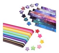1080 tiras de papel de estrella, incluyendo tiras de papel de 27 colores y rayas de papel degradado de cielo estrellado, tiras de papel decorativas de estrellas DIY, manualidades de papel, adecuadas