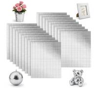 10800 piezas de mosaicos autoadhesivos de espejo, 5 x 5 mm, 18 hojas