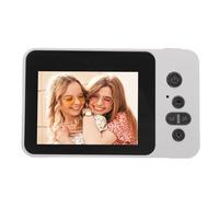 1080p 12mp Cámara Digital HD HD Dual Discipir 2.4 Pulgadas Focos Automáticos Cámara de Selfie Compact Fotografía (White)