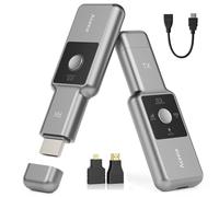 1080P@60Hz Wireless HDMI Transmisor y Receptor, Wireless HDMI Sender Extender con Pantalla LCD, 2 Modos & 2.4G/5.8G &165ft Rango, para PC/Ordenador portátil/TV/HDTV/TV Box (No Necesita App/Bluetooth)