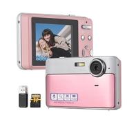 1080p Cámara Digital 48MP Cámara de Video para Adolescentes para niños 2.4 Pulgadas Auto Focus 16x Zoom Empotrado Batería 32 GB TF TF USB Reader Birthday Christmas Red Black Pink (Rosa)