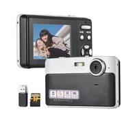 1080p Cámara Digital 48MP Cámara de Video para Adolescentes para niños 2.4 Pulgadas Auto Focus 16x Zoom Empotrado Batería 32 GB TF TF USB Reader Birthday Christmas Red Black Pink (Negro)