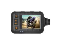 1080P Cámara Impermeable for Motocicleta DVR Dashcam for Motocicleta 2 Pulgadas Front & Cámara Trasera Video Recorder DVR Black Night Vision Box(with 32G)