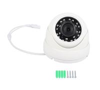 1080P Dome IR AHD Outdoor Security Camera with 24 Leds Ideal For Cars Buses Trucks and Cabins Featuring 120 Degree Wide Angle and 360 Degree Angle and Sound Pickups and PAL (White)