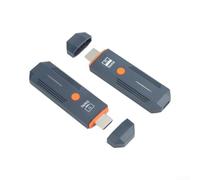 1080p Wireless Compatible Receptor Set con 50m Distancia de transmisión Soporte de banda dual para el entretenimiento de oficina en casa (negro)
