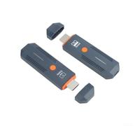 1080p Wireless Extender Kit Transmisor Receptor Con 50m Rango Señal de Banda Dual Para Laptop Cámara Proyector Tv Home Theater Oficina Presentación Negro (negro)