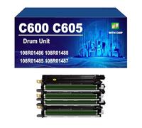 108R01486 108R01488 108R01485 108R01487 Unidad De Tambor Compatible para Xerox VersaLink C600 C605. Rendimiento del Tambor De Imagen: hasta 40 000 Páginas,4 Colors-1 Set