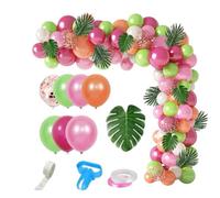 109 piezas DIY Hawaii Globo Guirnalda Tema Tropical Fiesta Globo Arco para Cumpleaños Baby Shower Fiesta de Verano Decoración Kit de Guirnalda, Hawaii