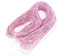 109 Yardas de cordón elástico, 1,5 mm de Grosor, Hilo elástico para Hacer Bricolaje, Pulsera, Collar, Abalorios(Rosa)