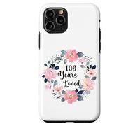 109 Years Loved 109th Birthday Floral 109 Year Old Men Women Carcasa para iPhone 11 Pro