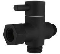 (1093) Válvula de cierre de latón de 3 vías con adaptador de 3/8" a 12/17" para línea de agua de inodoro,
