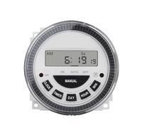 10A 120V AC 7 días relé de tiempo programable semanal temporizador Digital interruptor salida 110V voltaje batería desmontable tipo 1 Uds