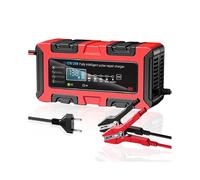 10A 12V/24V Car Battery Charger Maintainer Electric Motorcycles Charger for Lead-Acid AGM GEL Batteries EU Plug
