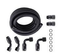 10AN Fuel/Gas Tank/Cell Braid Oil/Fuel Hose Line+Hose End Fitting Separator set