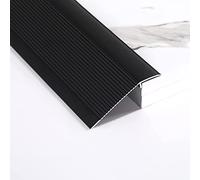 10cm Extra Wide Door Threshold ramp,90-150cm Long Floor Transition Strip,self-Adhesive Carpet Edge,Easy to Install,cuttable(Black,Long 90cm/35.4in)