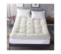 10cm Grueso Cachemir De Cordero Colchon Futon Japones Alfombra Tatami Ultra Suave Con Correas Antideslizantes Transpirable Para Calor Invierno Dormitorio Camping Habitacion Huesped Tamano Doble
