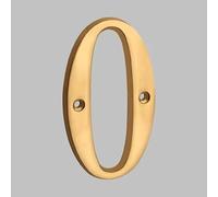 10CM Números De Casa De Latón Dorado De Con Tornillos, Números De Dirección De Casa for Exterior, Números De Habitación for Puertas for Buzones De Correo Coches Puerta Ventana Casa Oficina(Style0)