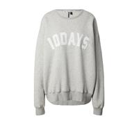 10Days Sudadera 'THE STATEMENT' gris moteado / blanco L gris moteado / blanco