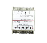 10DD 5 canales Din Rail SSR quintuplicado cinco entradas 3~36VDC salida 10~36VDC relé monofásico de estado sólido DC 1 Uds