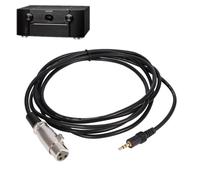 10FT 3 Pines Conector XLR Hembra a 1/8" 3.5 MM Macho Jack Estéreo Micrófono Cable De Audio Cable Estéreo Mini Jack Cable De Audio AUX - 10 Pies