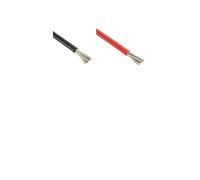 10ft Tinned Copper Silicone Wire, High Temp Flexible Cable, Red & Black, 18-4 AWG For Solar Car Battery(Red and black,10 AWG)