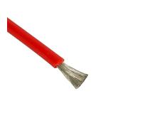 10ft Tinned Copper Silicone Wire, High Temp Flexible Cable, Red & Black, 18-4 AWG For Solar Car Battery(Red,24 AWG)