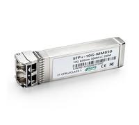 10G SFP+ SR Multimodo Transceiver, 10GBase-SR LC Módulo con Chip Maxim, DDM, 850nm, 300m para Cisco SFP-10G-SR, Meraki, Mikrotik S+85DLC03D, Ubiquiti UniFi, Netgear, Zyxel, D-Link, OpenSwitch