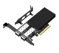 10Gb SFP Tarjeta de Red PCIe con Controlador Intel 82599 (X520-DA2), Adaptador Ethernet 10G Nic con Solo Puerto 10 Gbps SFP, Compatible con Express PCIe X8/X16, Compatible Windows/Linux/VMware