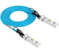 10GBASE-CU Conector Directo de Cable de Cobre, Cable Twinax, Pasivo, Compatible para Cisco SFP-H10GB-CU1M, Ubiquiti, Netgear AXC761, D-Link, TP-Link TXC432-CU1M, Open Switch, 10Gb/s SFP+ Cable 1 Metro