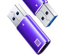 [10Gbps] Adaptador USB C Hembra a USB Macho, USB 3.1 A a USB C Super Speed Adaptador para iPhone 17 Air Pro Max , iphone 16 15 Plus Pro Max, Auriculares tipo C,Laptop, Cargador, Quest Link- Purple.