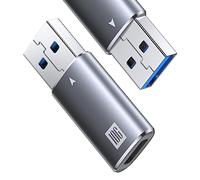 [10Gbps] Adaptador USB C Hembra a USB Macho, USB 3.1 A a USB C Super Speed Adaptador para iPhone 17 Air Pro Max , iphone 16 15 Plus Pro Max, Auriculares tipo C,Laptop, Cargador, Quest Link- Grey.