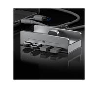 10Gbps USB C USB Hub de 4 puertos Abrazadera de base USB 3.1 de aluminio para ordenador de escritorio con 5V 2A puerto de fuente de alimentación