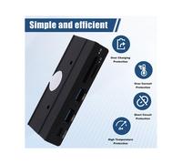 10Gbps USB Hub Magnetic Desk Rail Splitter Adapter for PC Laptop Accessory
