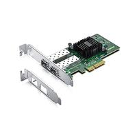 10Gtek 1.25G Gigabit Ethernet Server Adapter Network Card, with Intel I350 Controller, Dual SFP Ports, Compare to I350-F2, Support Windows Server/Linux/Freebsd/VMware