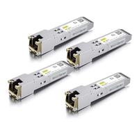 10Gtek 10/100/1000Base-T Copper SFP RJ45, Auto-Negotiation SFP Mini-GBIC Transceiver for Cisco GLC-T/SFP-GE-T, Pack of 4